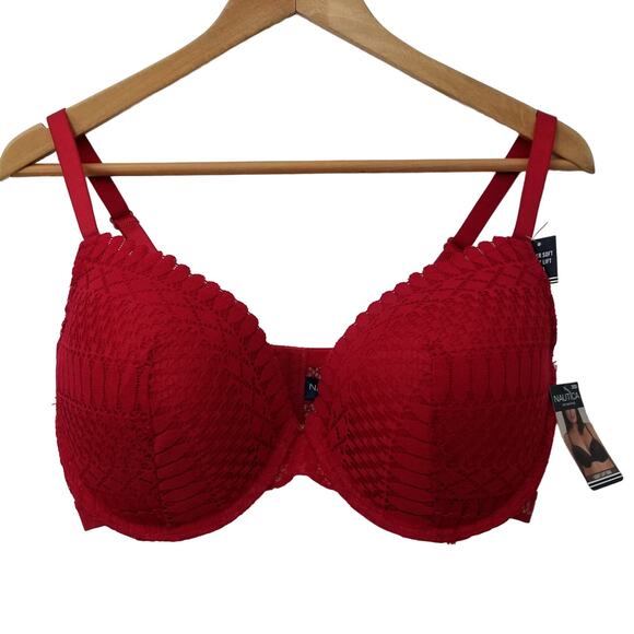 Nautica Intimates Womens Light Lift Bra‎ Underwire Dulce Red 38DD NWT $36 - Picture 1 of 5